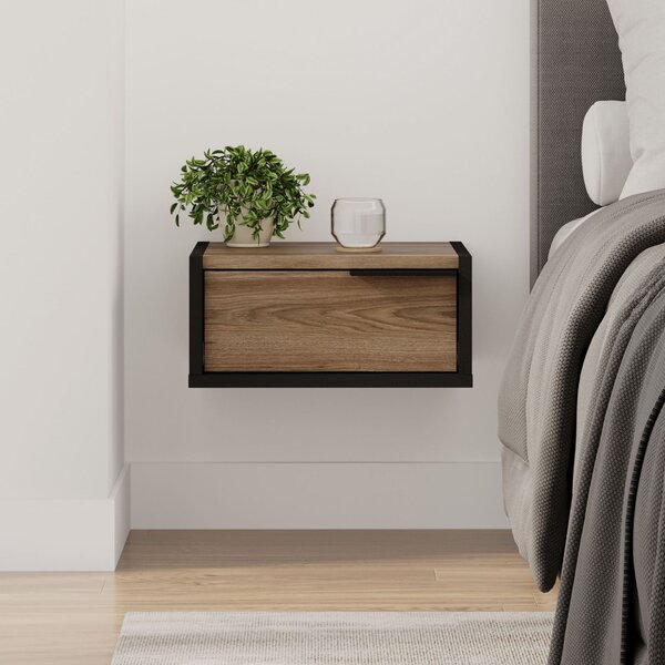 Hanah Home Éjjeli szekrény Fekete Fa Oud Eco - Fekete Fa, Oud
