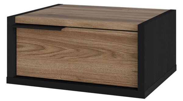 Hanah Home Éjjeli szekrény Fekete Fa Oud Eco - Fekete Fa, Oud