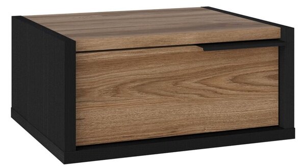 Hanah Home Éjjeli szekrény Fekete Fa Oud Eco - Fekete Fa, Oud