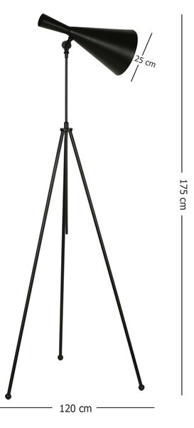 Opviq Floor Lamp Black E8000