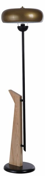 Opviq Floor Lamp Gold Black Oak 8955-2