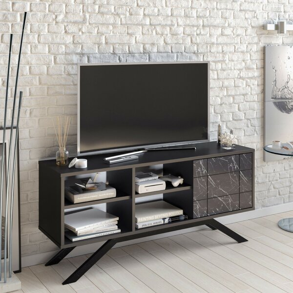 Hanah Home TV állvány Fekete Marble North - Fekete