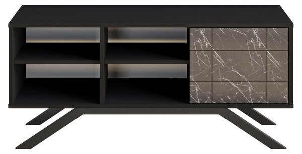 Hanah Home TV állvány Fekete Marble North - Fekete