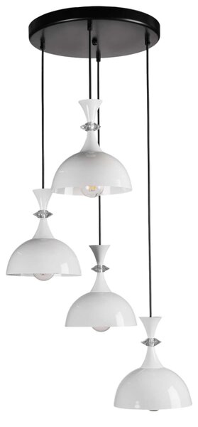 Opviq Csillár Fehér Fekete 9022-4