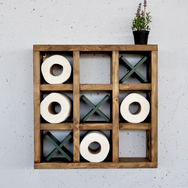 Hanah Home Dekoratív fa fali polc Wooden Raf297
