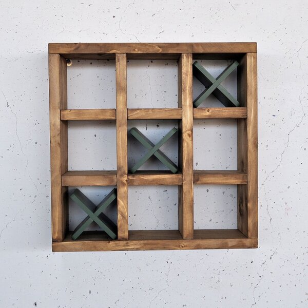 Hanah Home Dekoratív fa fali polc Wooden Raf297