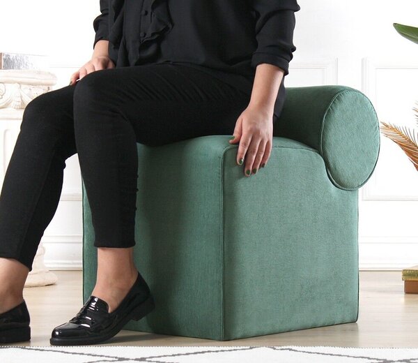 Atelier Del Sofa Linburg Puff - Zöld