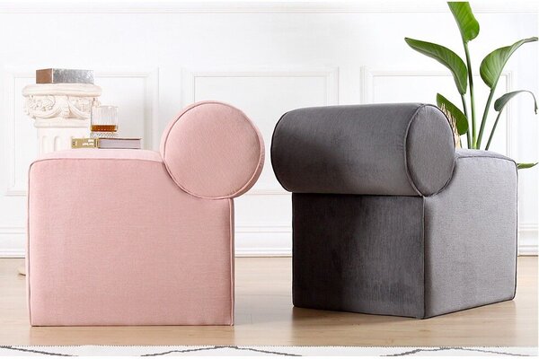 Atelier Del Sofa Linburg Puff - Rózsaszín