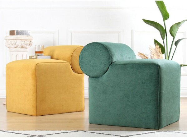Atelier Del Sofa Linburg Puff - Sárga