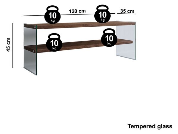 Hanah Home TV állvány diófa TV1003