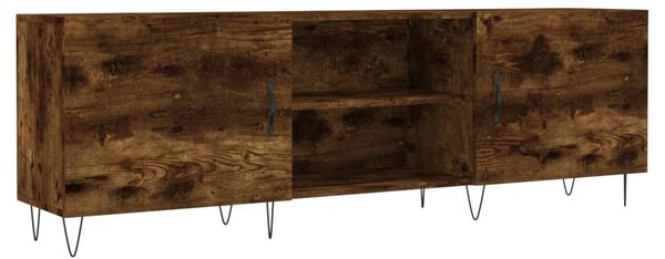 Füstös tölgy színű szerelt fa TV-szekrény 150 x 30 x 44,5 cm