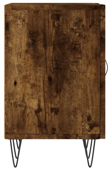 Füstös tölgy színű szerelt fa TV-szekrény 150 x 30 x 44,5 cm