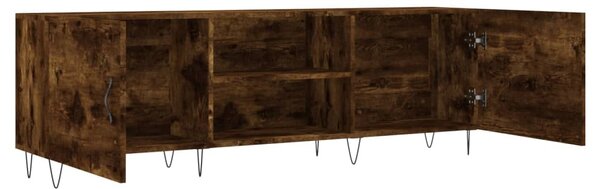 Füstös tölgy színű szerelt fa TV-szekrény 150 x 30 x 44,5 cm