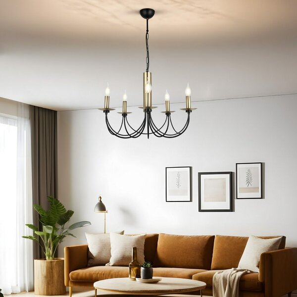 Opviq Csillár Antiquation Black Dofa - 73-05