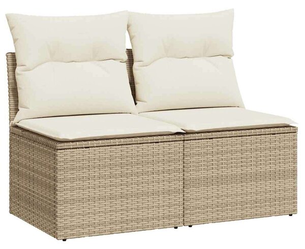 Polyrattan Kerti Ülőgarnitúra - 4 Részes - Bézs