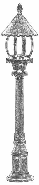 Opviq Outdoor Floor Lamp Brown BSU-68184-BKR-B