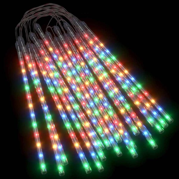 20 db 480 LED-es színes meteor fényfüzér 30 cm