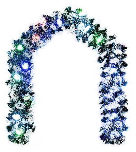 Karácsonyi girlanda 200 cm 16 LED Többszínű PET