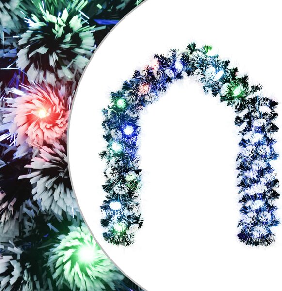 Karácsonyi girlanda 200 cm 16 LED Többszínű PET
