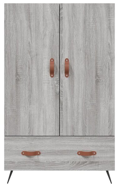 Szürke sonoma szerelt fa magasszekrény 69,5 x 31 x 115 cm