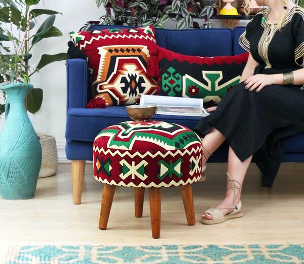 Atelier Del Sofa többszínű Melik v3 puff - többszínű