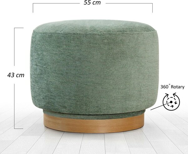 Atelier Del Sofa Puff zöld Turneed - Zöld