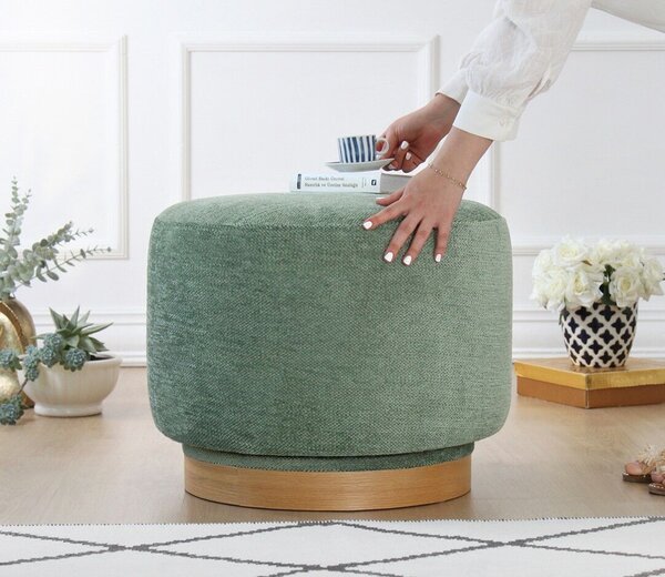 Atelier Del Sofa Puff zöld Turneed - Zöld