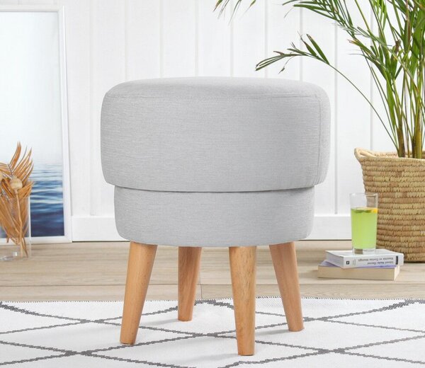 Atelier Del Sofa Veccio Világosszürke Puff - Világosszürke