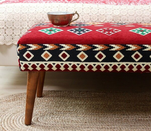 Atelier Del Sofa Többszínű Vezir v3 puff - Piros