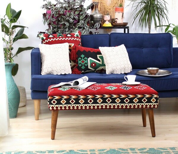 Atelier Del Sofa Többszínű Vezir v3 puff - Piros
