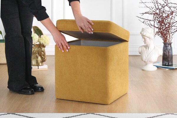 Atelier Del Sofa Puff Mustard Mosvile - Mustár