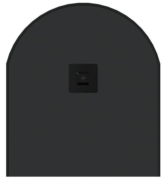 Fekete ovális falitükör 80x35 cm