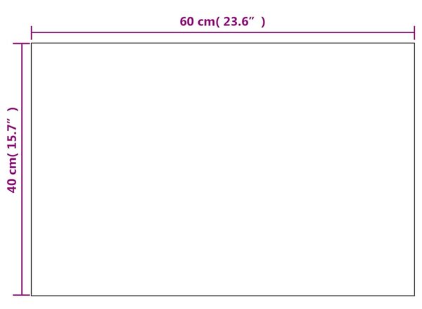2 db téglalap alakú falitükör 60 x 40 cm