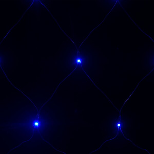 Kék kültéri hálós karácsonyi világítás 306 LED 3 x 3 m