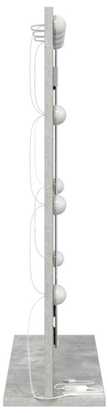 Toalett Tükör Beton Szürke 70 x 50 x 18 cm Üveg és mérnöki fa