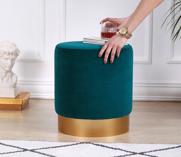 Atelier Del Sofa Sötétzöld Memfis puff