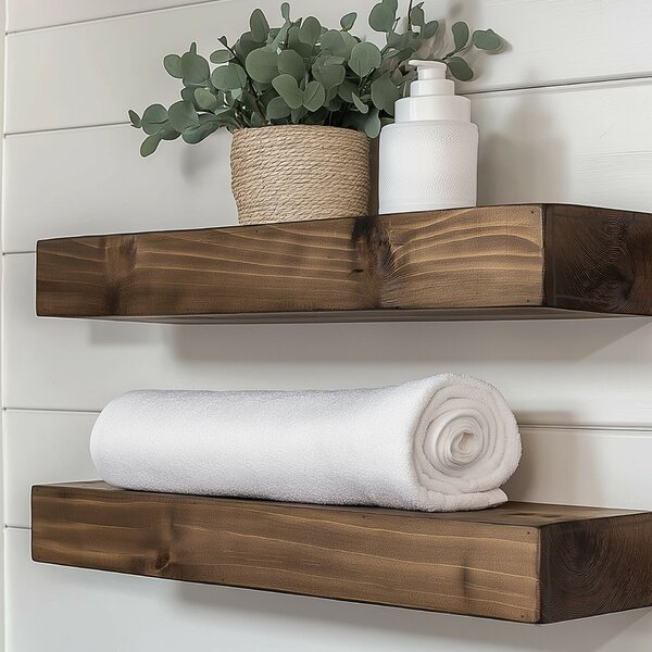 Hanah Home Decorative Wooden Wall Shelf Wooden Raf273