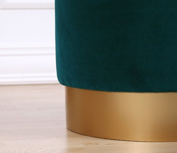 Atelier Del Sofa Sötétzöld Memfis puff