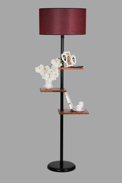 Opviq Állólámpa Fekete Bordó 8270-6