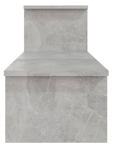 Betonszürke szerelt fa TV-szekrény 180 x 30 x 43 cm