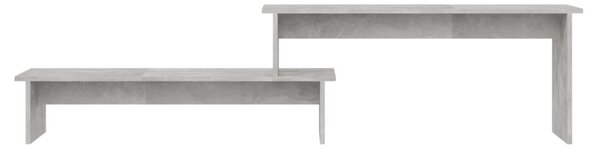 Betonszürke szerelt fa TV-szekrény 180 x 30 x 43 cm