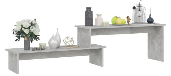 Betonszürke szerelt fa TV-szekrény 180 x 30 x 43 cm