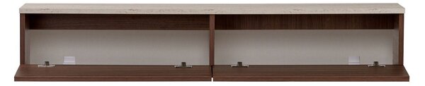 Hanah Home TV Stand Travertine Walnut Ligne 160 - Travertine, Milano Walnut