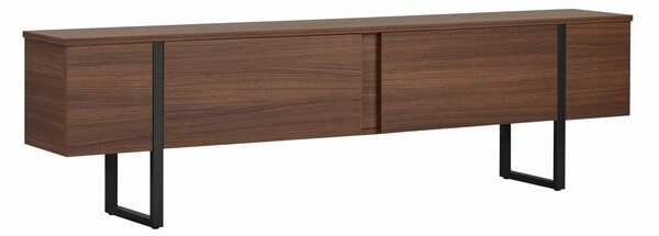Hanah Home TV Stand Milano Walnut Black Onera - Milano Walnut, Black