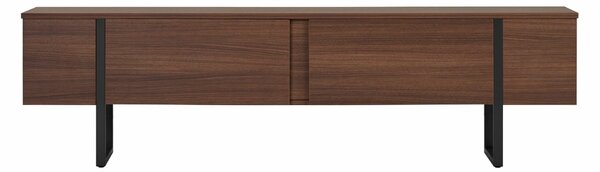 Hanah Home TV Stand Milano Walnut Black Onera - Milano Walnut, Black