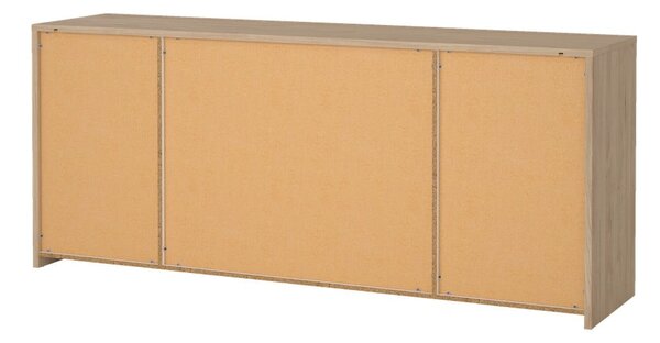 Fehér-natúr színű komód tölgyfa dekorral 197x84x48 cm Next – Tvilum