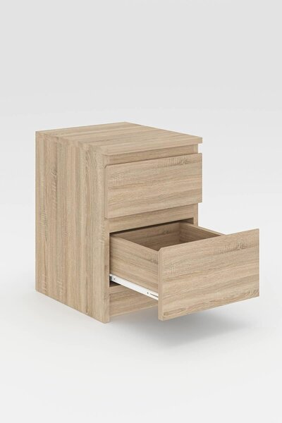 Hanah Home Nightstand Sonomo Oak Derinkuyu - Sonomo Oak