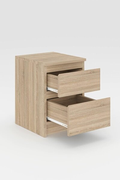 Hanah Home Nightstand Sonomo Oak Derinkuyu - Sonomo Oak