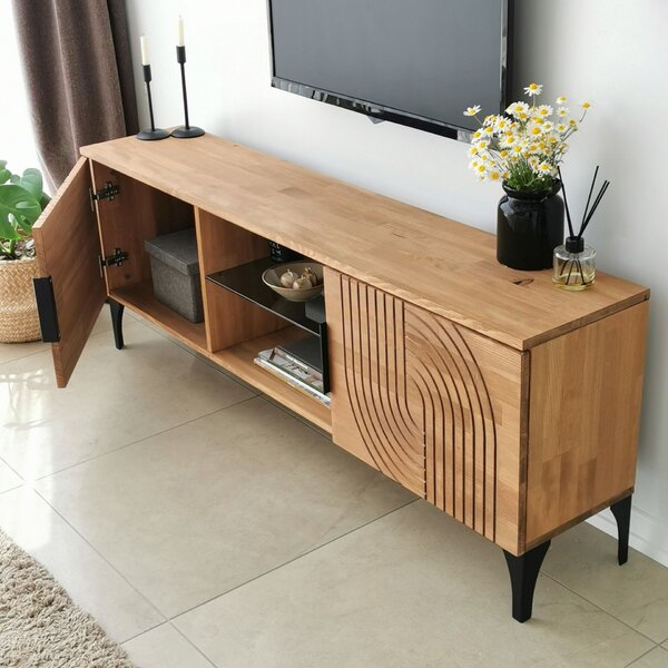Hanah Home Lidya tölgy TV-szekrény - tölgy