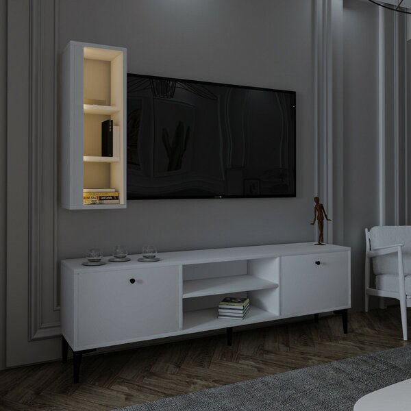 Hanah Home TV-állvány White Bien - Fehér
